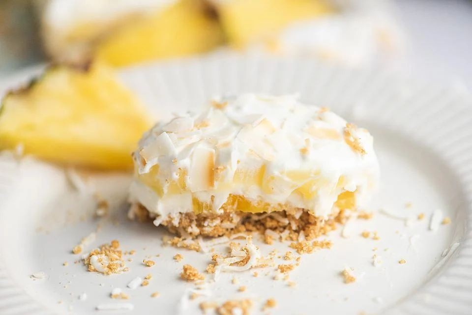 Tropical No Bake Coconut and Pineapple Mix