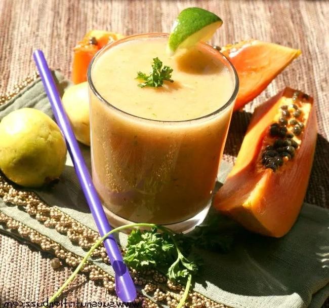 Tropical Papaya Guava Smoothie