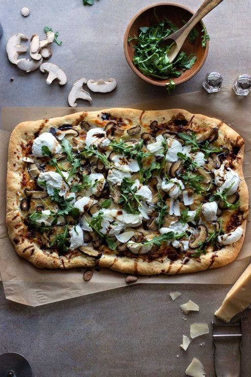 Truffle Oil Drizzled Gourmet Pizza