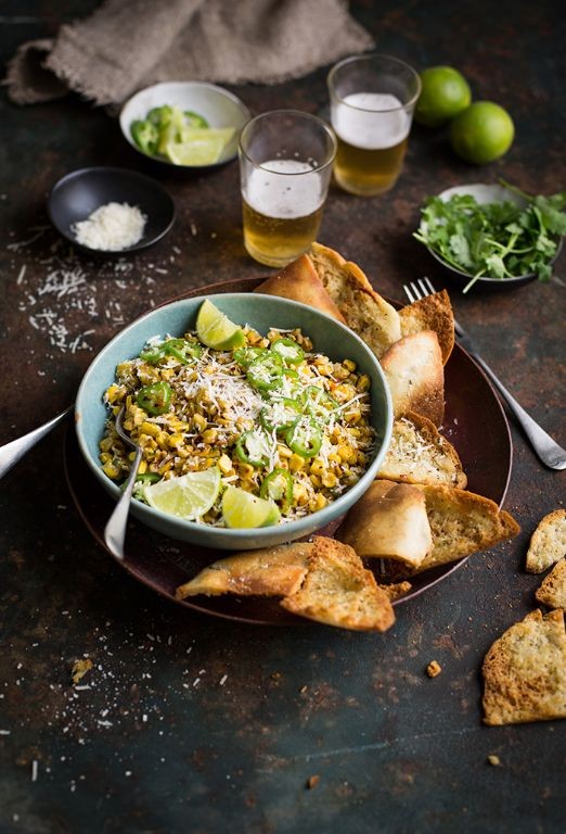 Truffle Oil Esquites with Parmesan