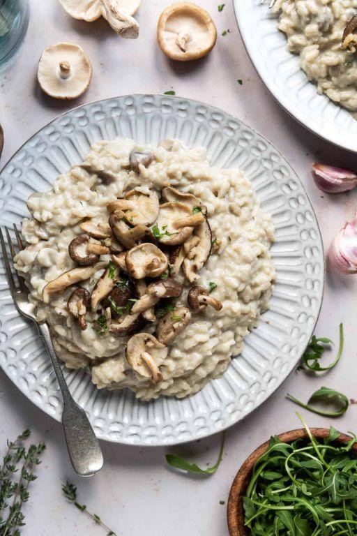 Truffle Oil Infused Mushroom Risotto