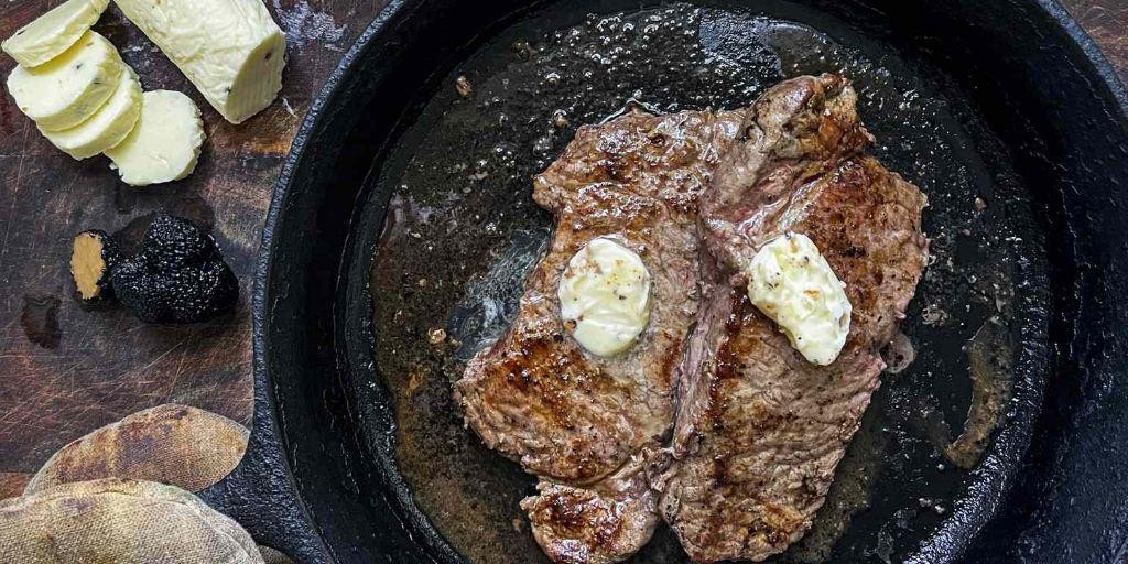 Truffle Oil and Garlic Butter Steak
