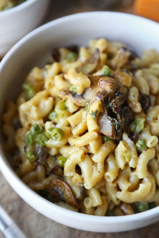 Truffle Oil and Mushroom Crock Pot Mac and Cheese