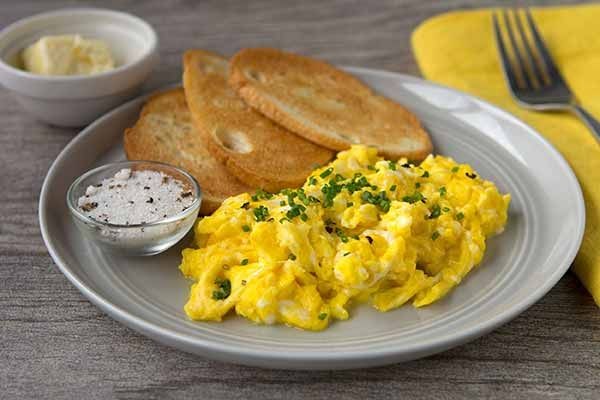 Truffle Scrambled Eggs with Chives