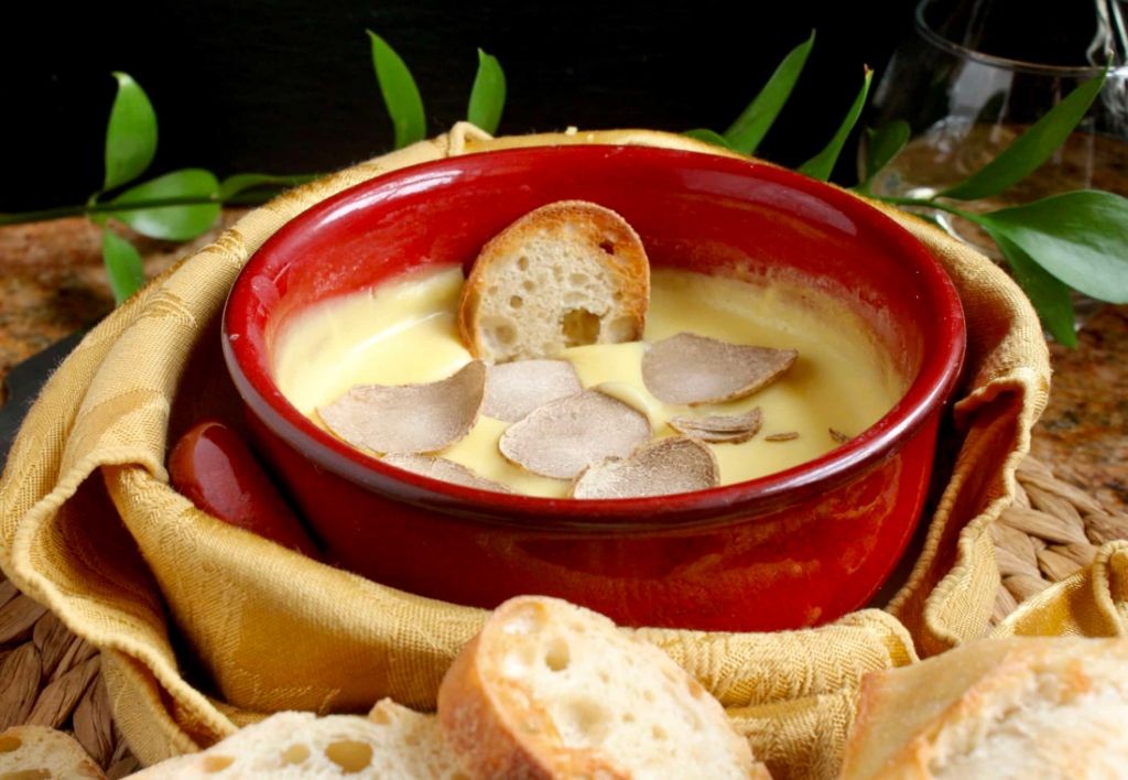 Truffle-Infused Mushroom and Beef Fondue