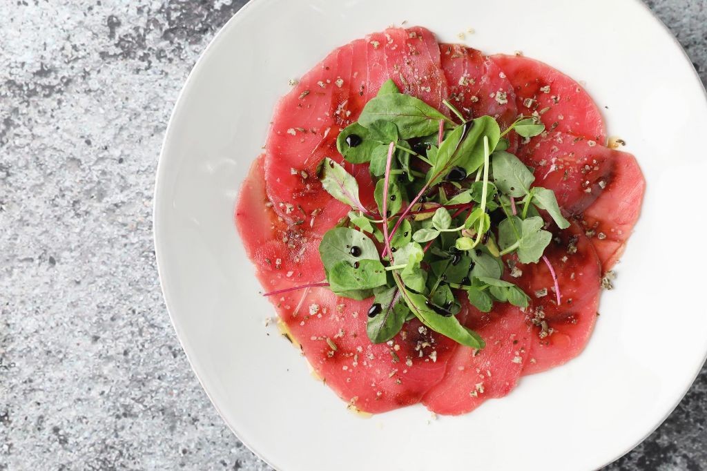 Tuna Carpaccio with Truffle Oil