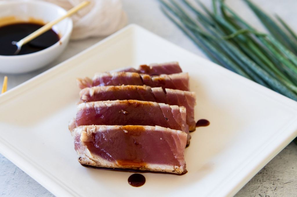 Tuna Sashimi with Citrus Soy Dressing