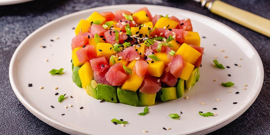 Tuna Tartare with Mango Salsa