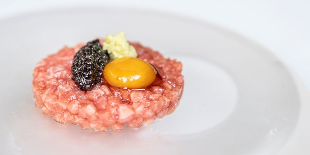 Tuna Tartare with Quail Egg