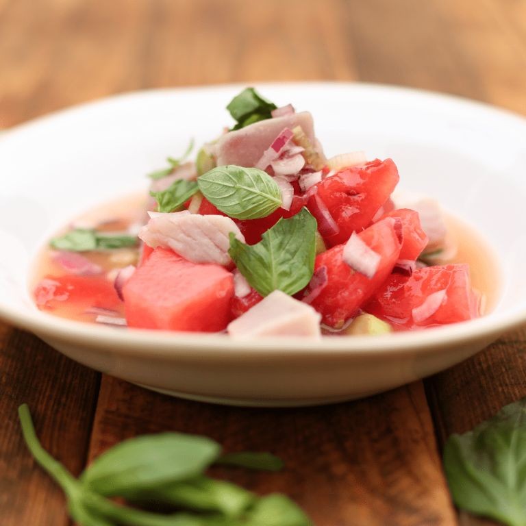 Tuna and Watermelon Ceviche