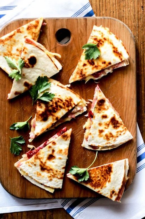 Turkey Cranberry Quesadillas