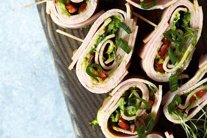 Turkey and Avocado Pinwheel Rolls