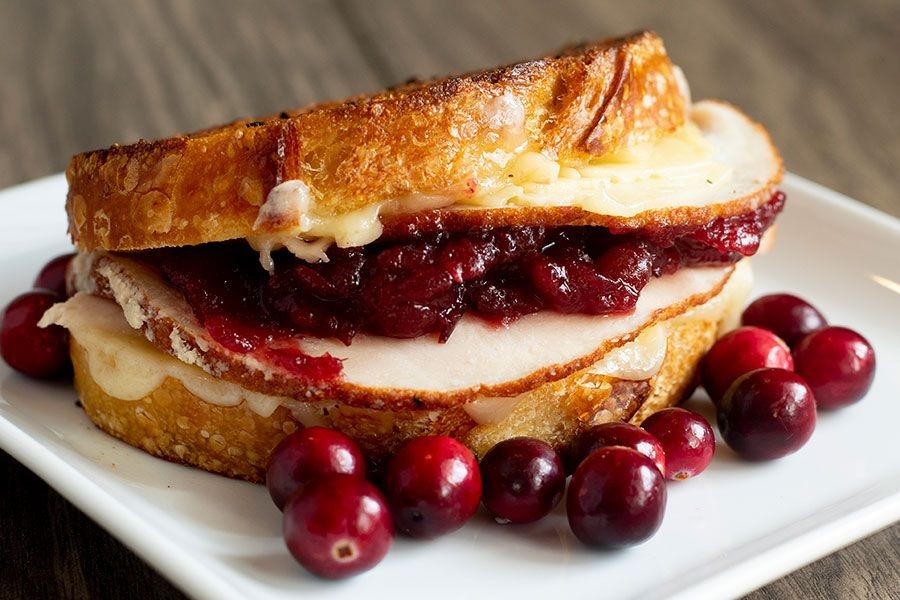 Turkey and Cranberry Grilled Cheese