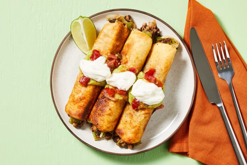 Turkey and Green Chile Flautas
