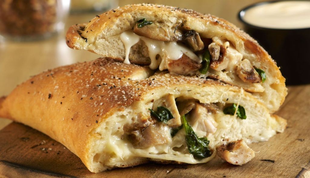 Turkey and Spinach Bertolli Alfredo Calzone