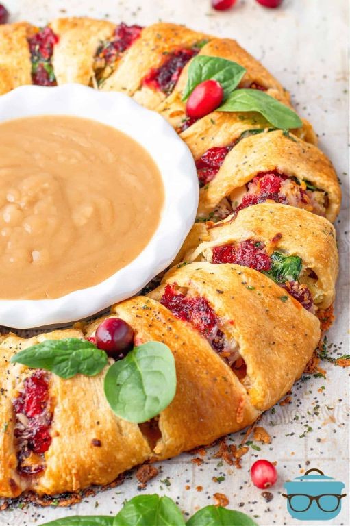 Turkey and Stuffing Crescent Roll Casserole