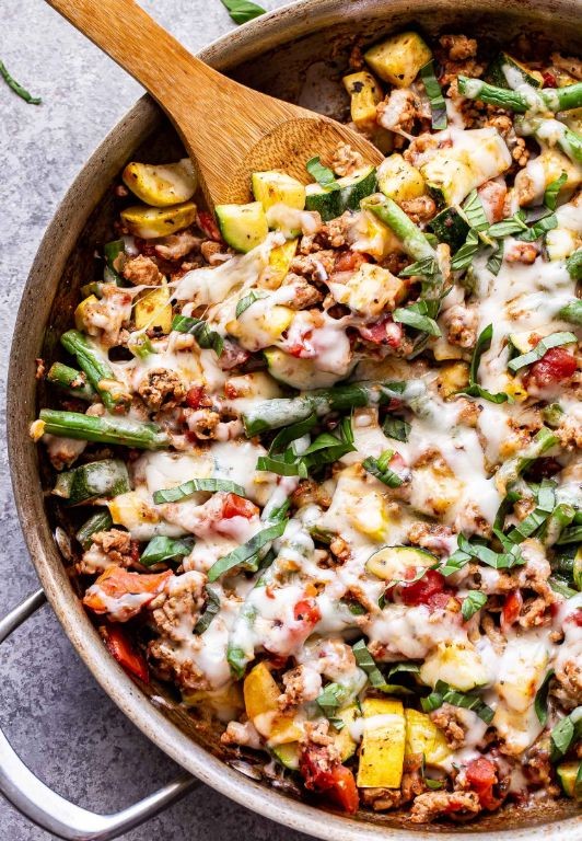 Turkey and vegetable skillet