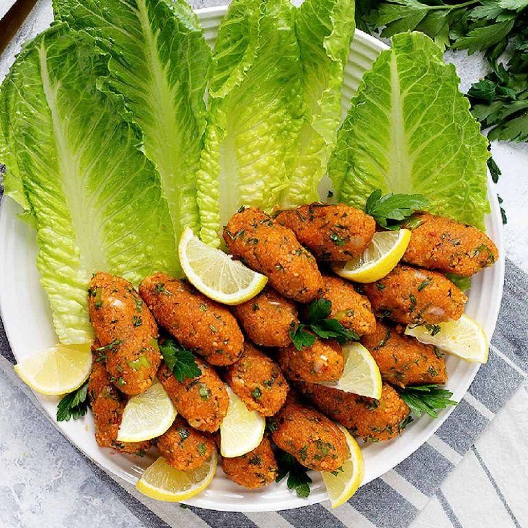 Turkish Lentil Köfte with Greens