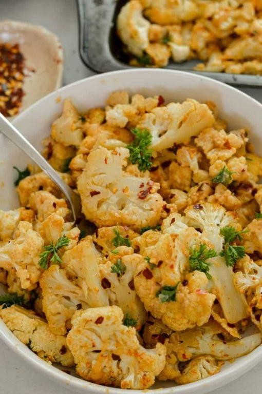 Umami-Infused Roasted Cauliflower with Parmesan