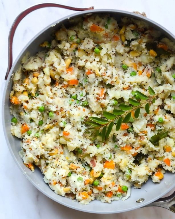 Upma with vegetables