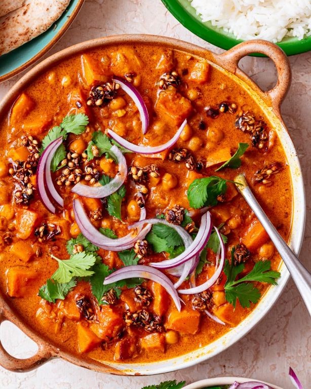 Uumatter and Chickpea Curry