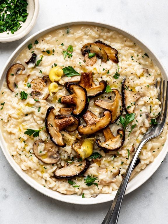 Uumatter and Mushroom Risotto