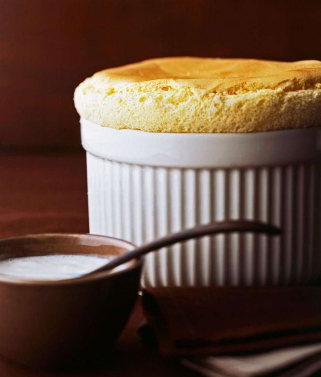 Vanilla Bean Egg White Soufflé