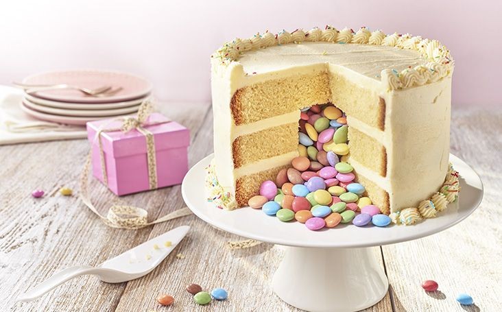 Vanilla Bean Pinata Cake