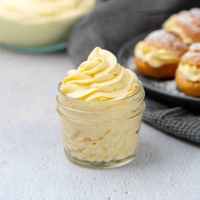 Vanilla Custard with Whipped Cream