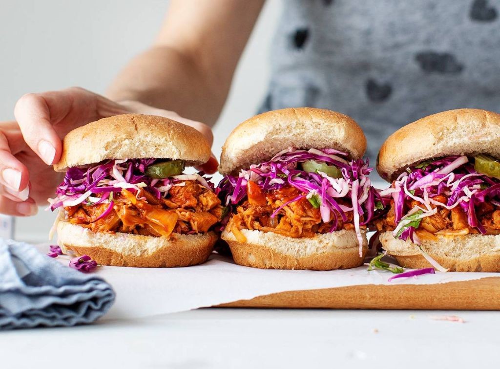 Vegan BBQ Jackfruit Sliders