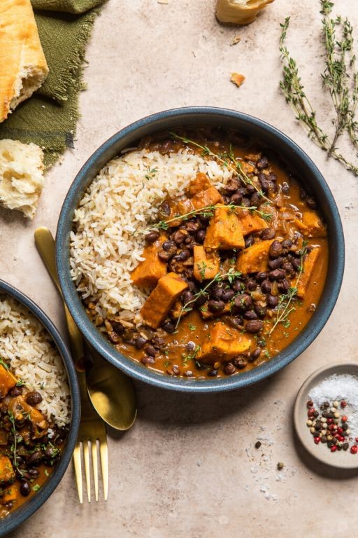 Vegan Black Bean and Sweet Potato Stew