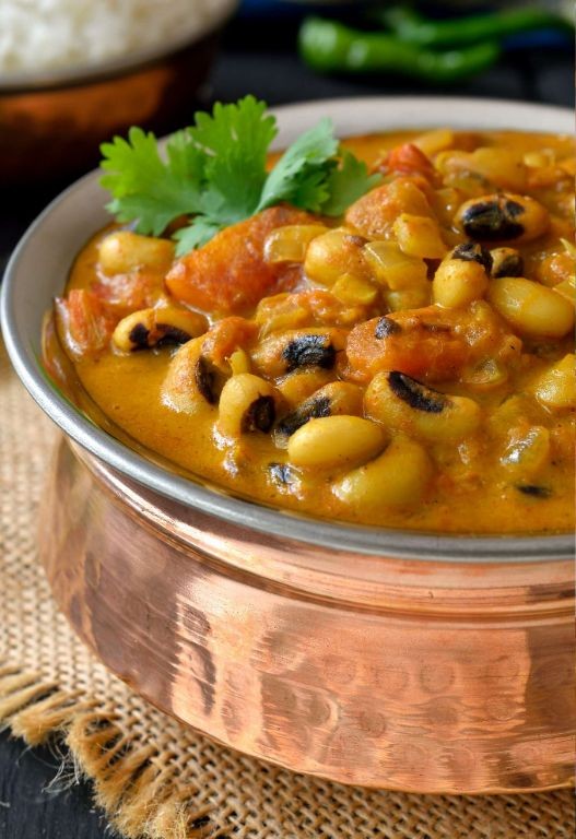 Vegan Black Eyed Peas Curry with Coconut Milk