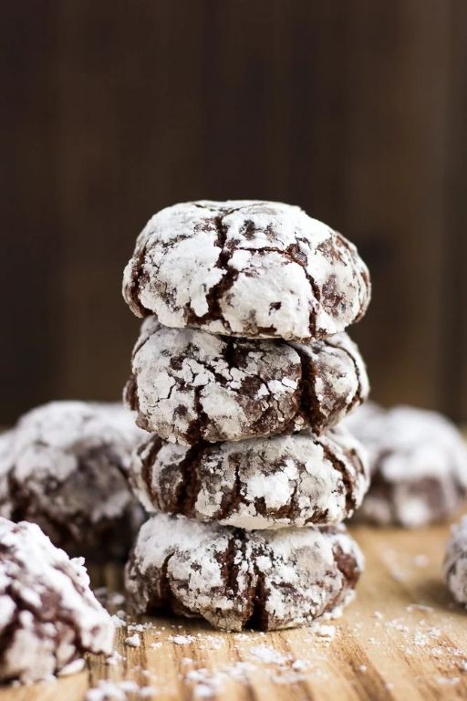 Vegan Chocolate Crackle Cookies