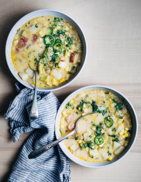 Vegan Cream of Jalapeno Soup with Coconut Milk