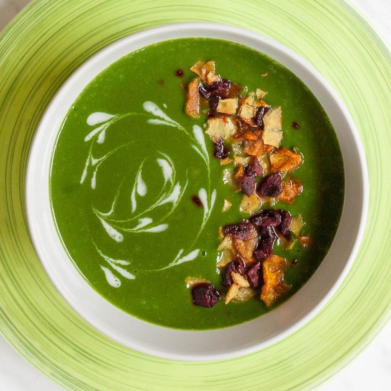 Vegan Cream of Spinach Soup