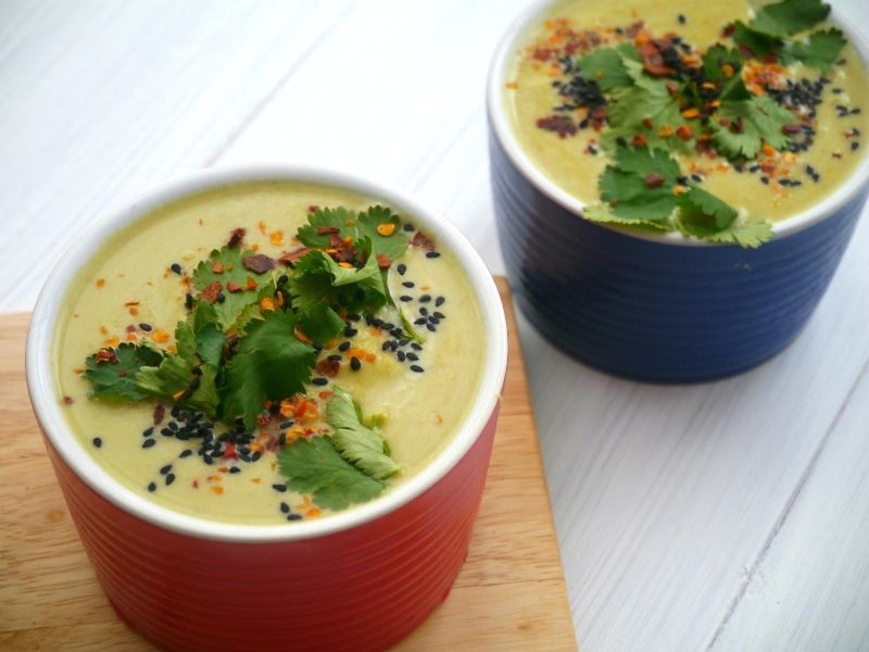 Vegan Green Bean Soup with Coconut Milk