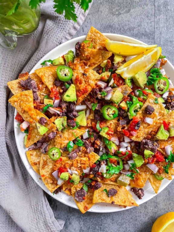 Vegan Ground Beef Nachos