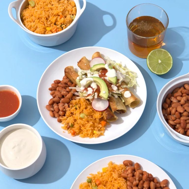 Vegan Jackfruit Flautas with Cashew Cream