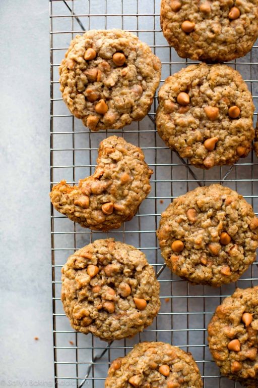 Vegan Oatmeal Butterscotch Cookies