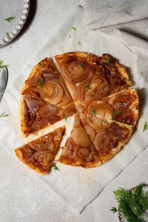 Vegan Puff Pastry Caramelized Onion Tarts