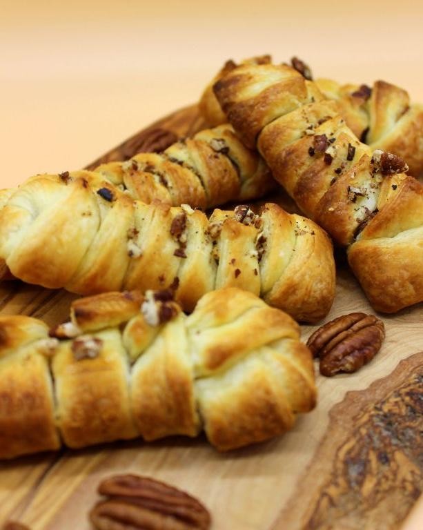 Vegan Puff Pastry Maple Pecan Rolls