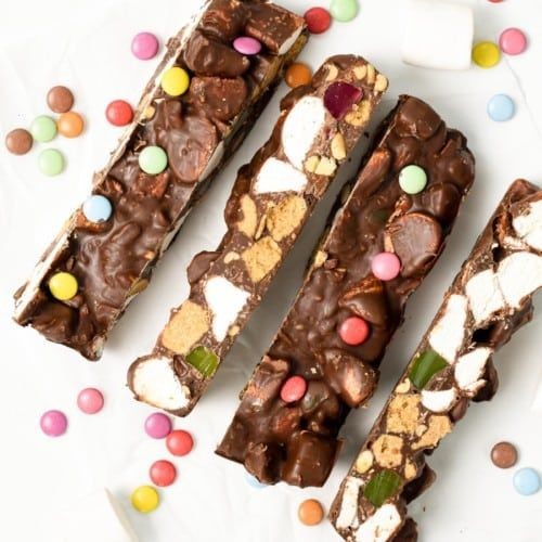 Vegan Rocky Road Candy Bars