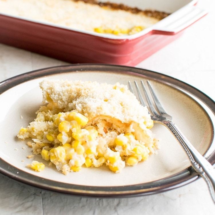 Vegan Scalloped Corn with Coconut Milk