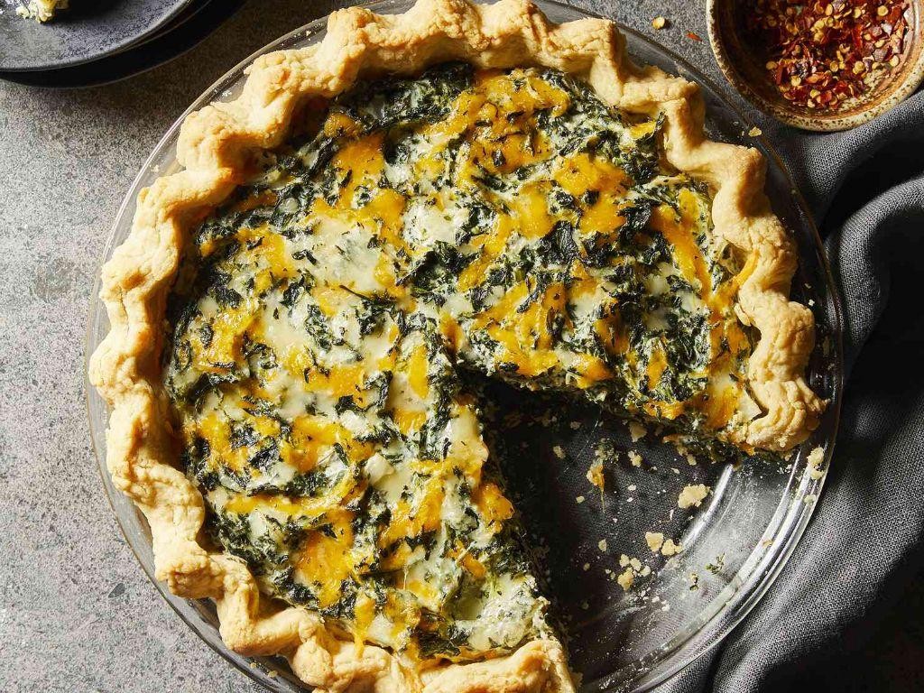 Vegan Spinach and Tofu Quiche