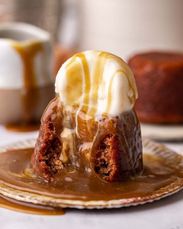 Vegan Sticky Toffee Pudding with Coconut Cream