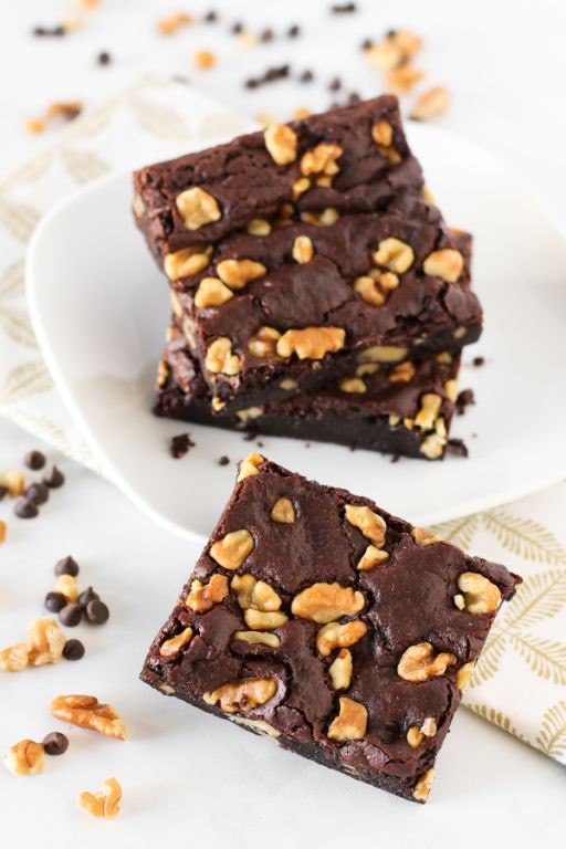 Vegan Walnut Fudge Brownies