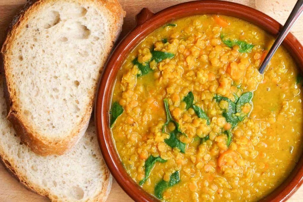 Vegetable Lentil Soup with Turmeric