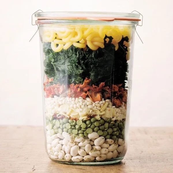 Vegetable Minestrone Soup in a Jar