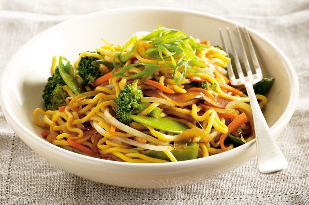 Vegetable Stir-Fry with Egg Noodles