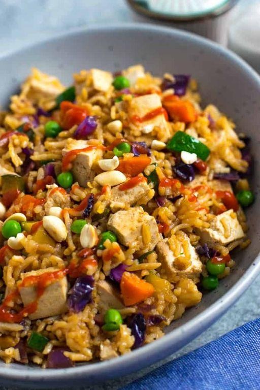 Vegetable Tofu Fried Rice